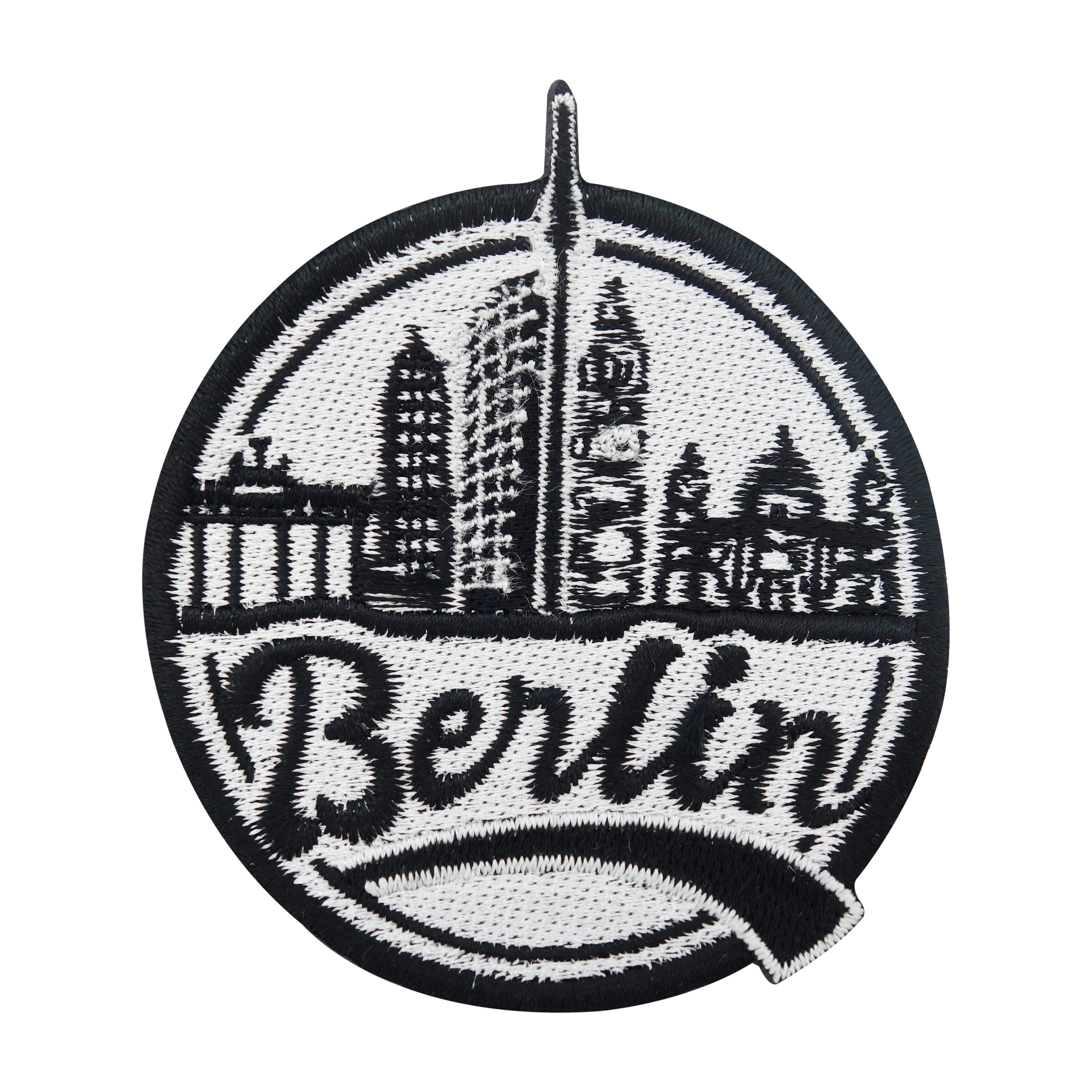 Schwarz weißer Berlin Patch