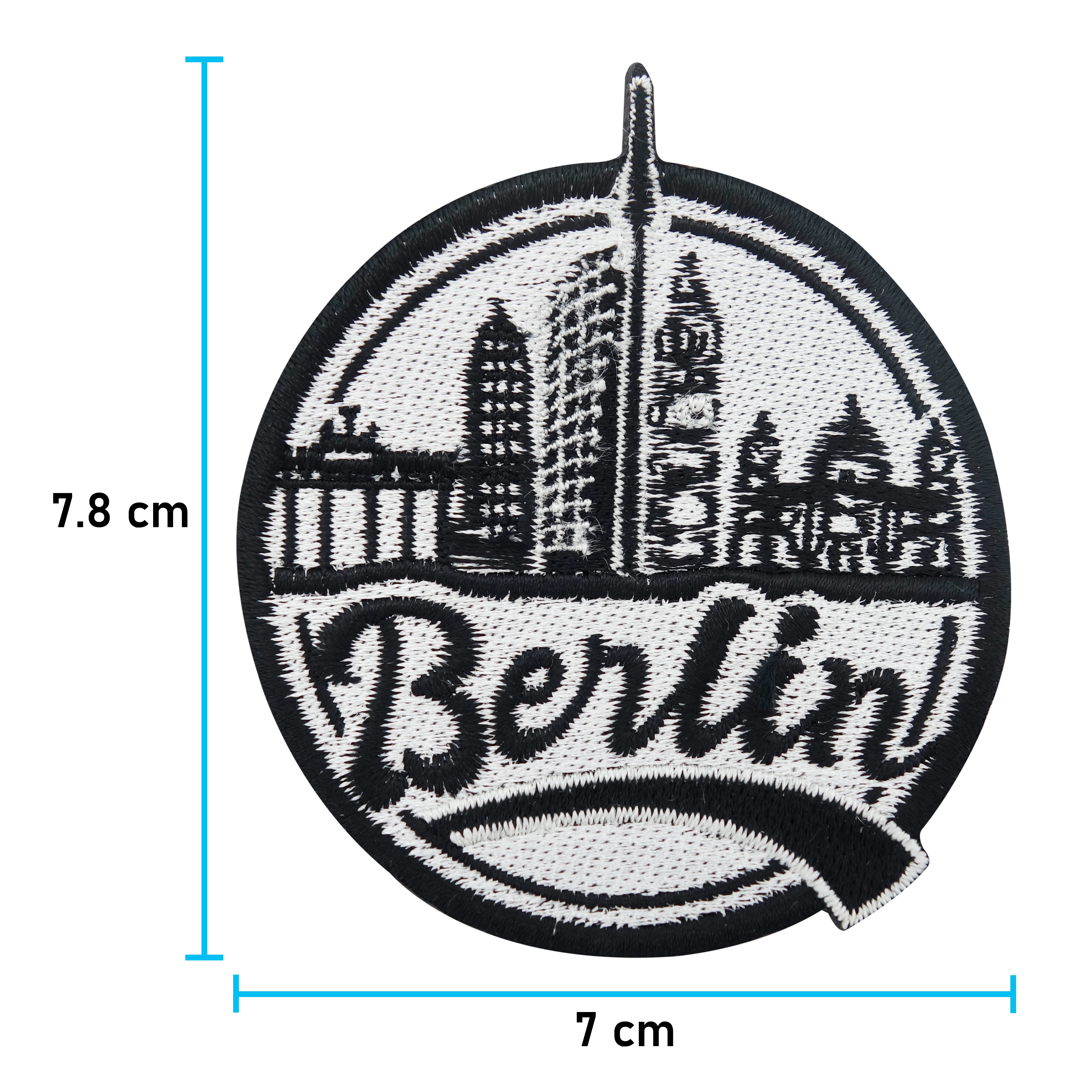 Berlin Patch mit der Maße: 7,8 x 7 cm 