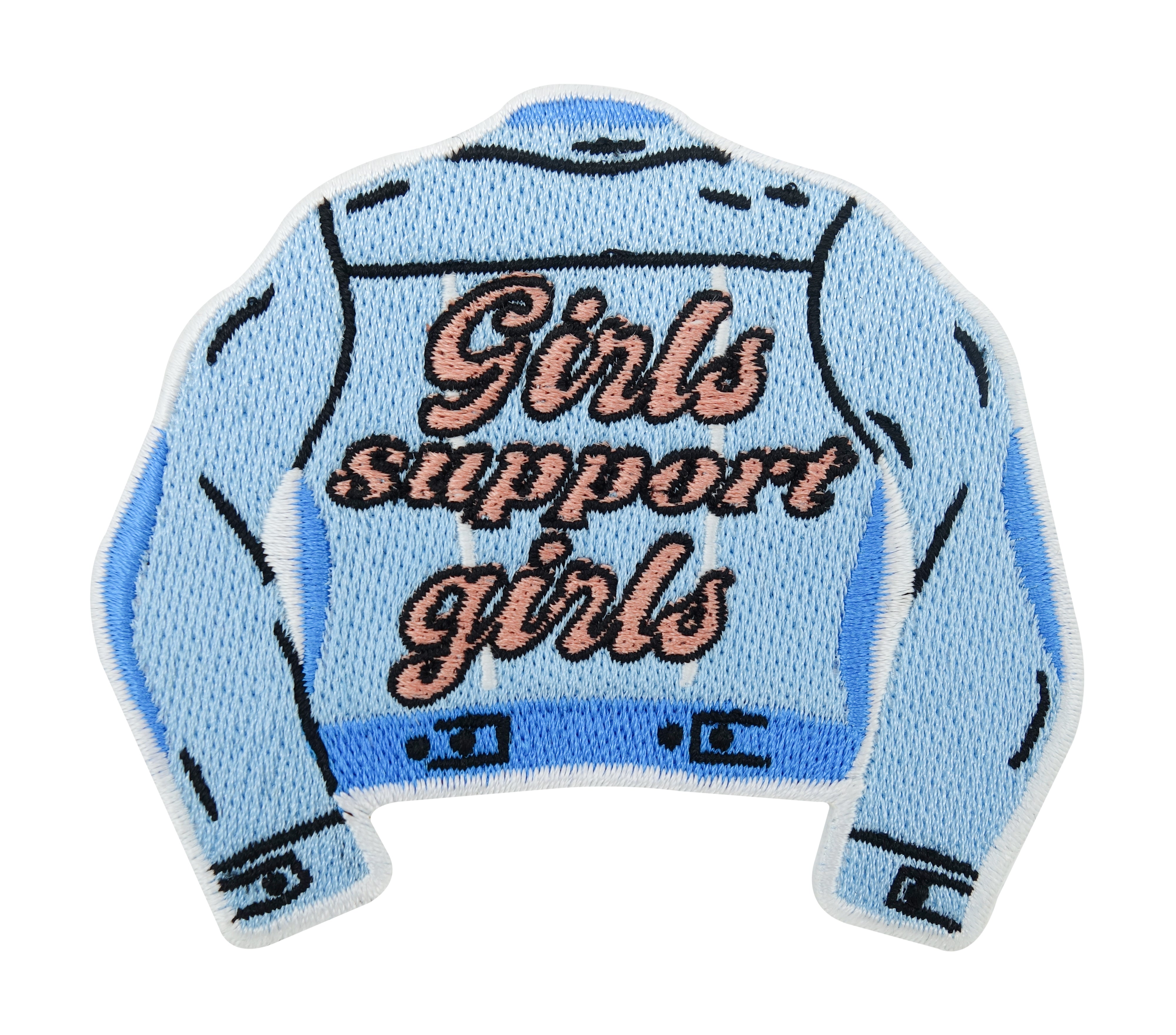 Blauer Girls support Girls Jeansjacken Patch