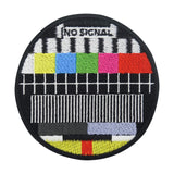 Schwarz und bunter No Signal Patch 