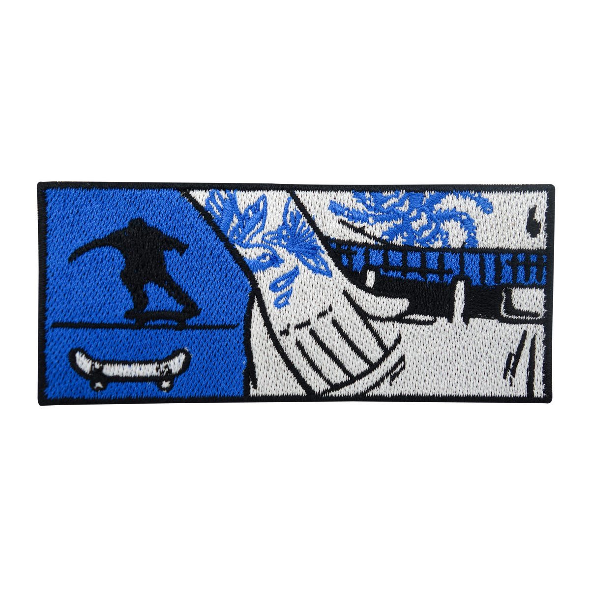 Blue Skater Tattoo Patch | Skateboard, Swaggy Patch | DIY Patches