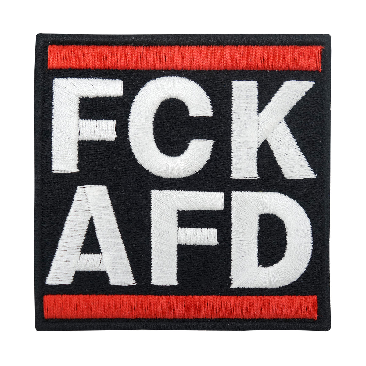 Schwarz, roter FCK AFD Patch 