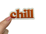 Frauenhand hält den chill Patch