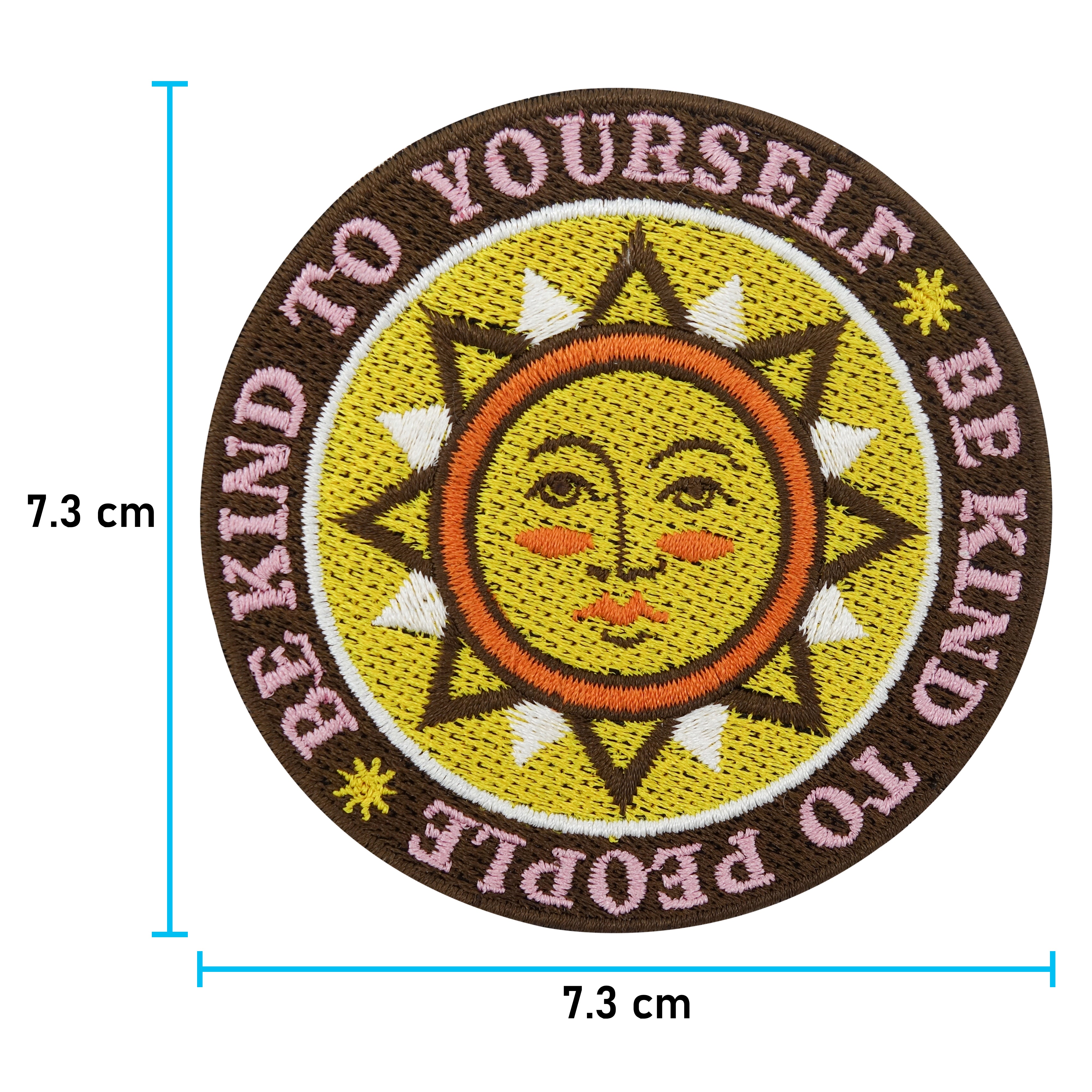 Be Kind Patch mit der Maße: 7,3 x 7,3 m 