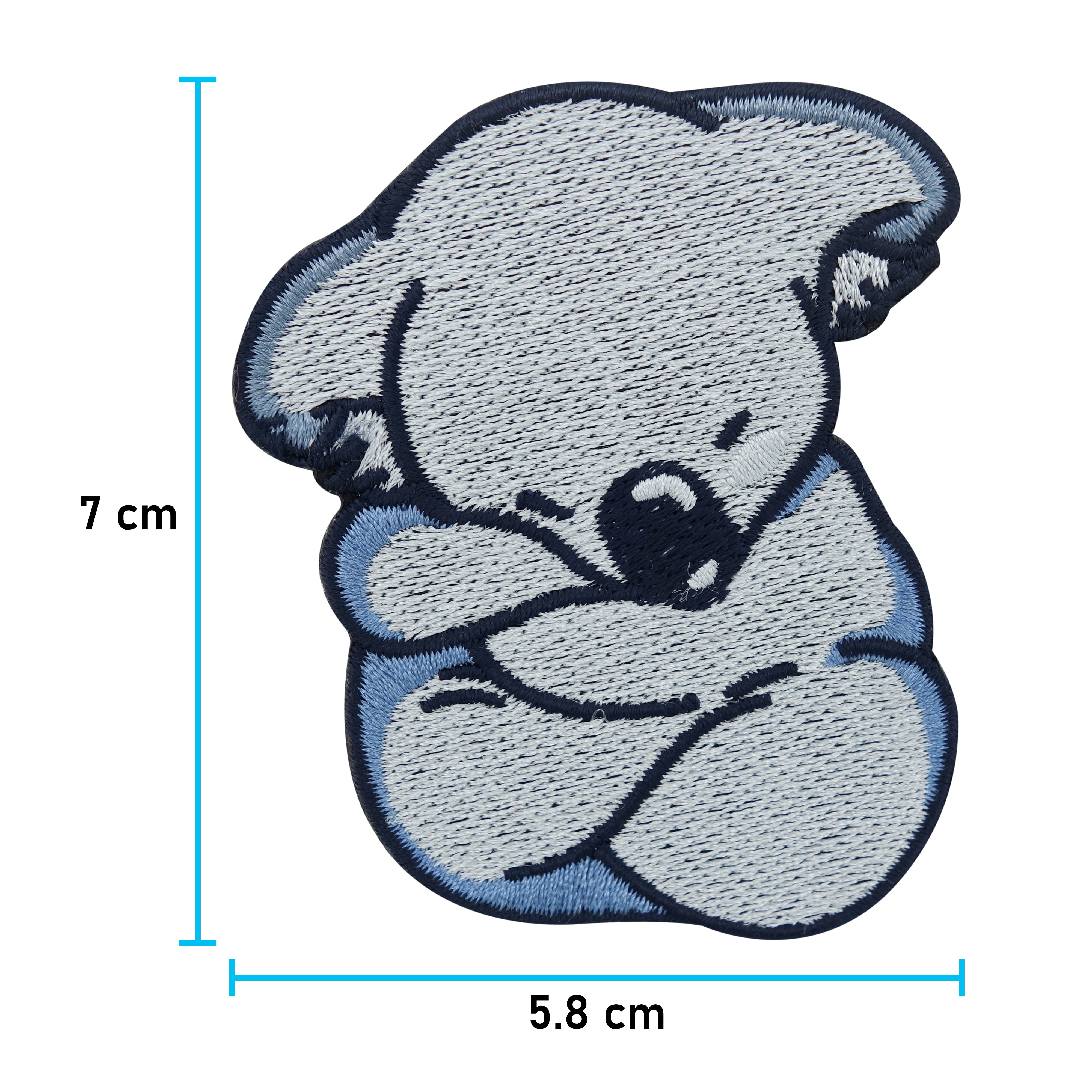 Koala Patch mit der Maße: 7 x 5,8 cm 