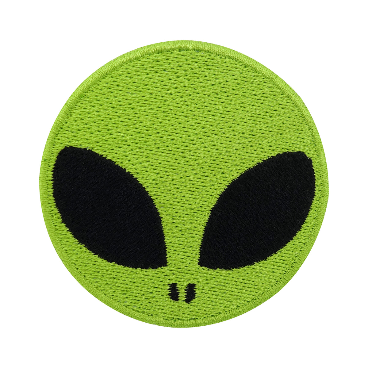 Grüner Alien Kopf Patch 