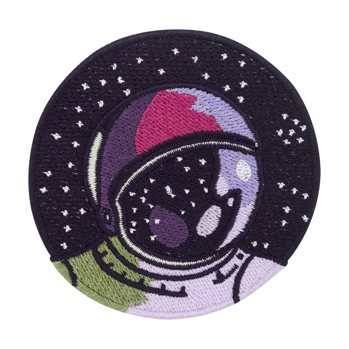 Schwarzer Astronaut im Weltall Patch 