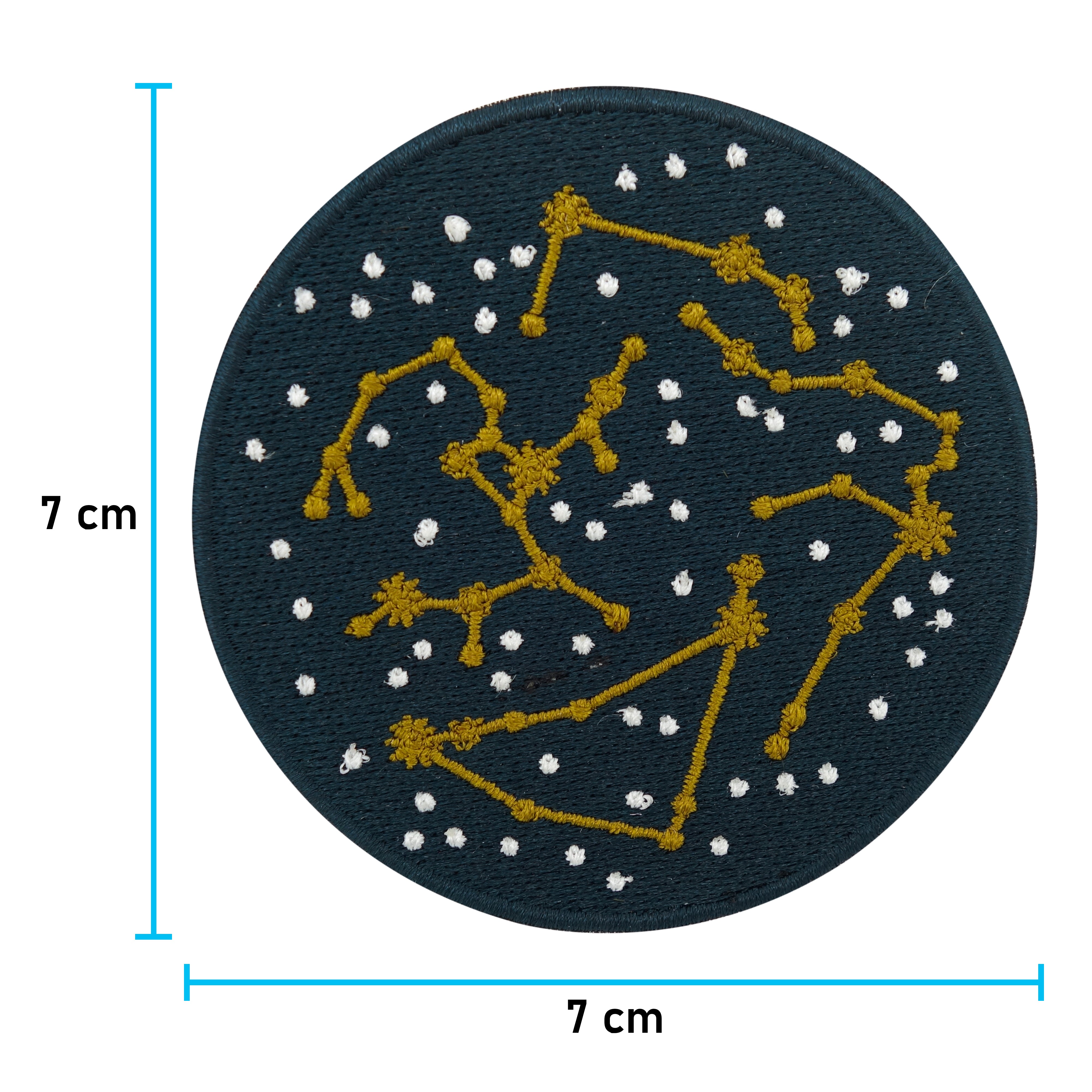 Sternenbilder Patch mit der Maße: 7 x 7 cm 