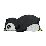 Liegender Pinguin Patch | Süßer Tier Aufnäher | DIY Flicken Bügelbild