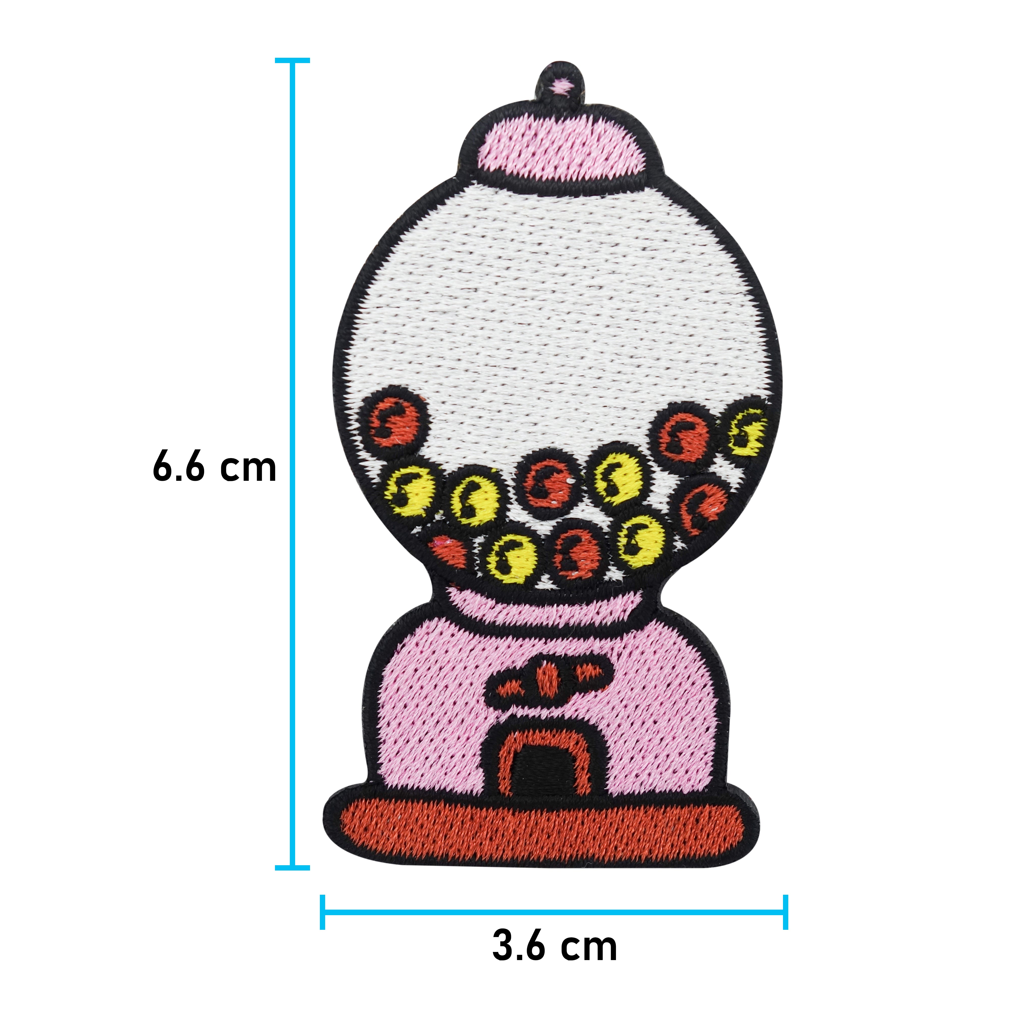 Süßigkeiten Spender Patch mit der Maße: 6,6 x 3,6 cm 