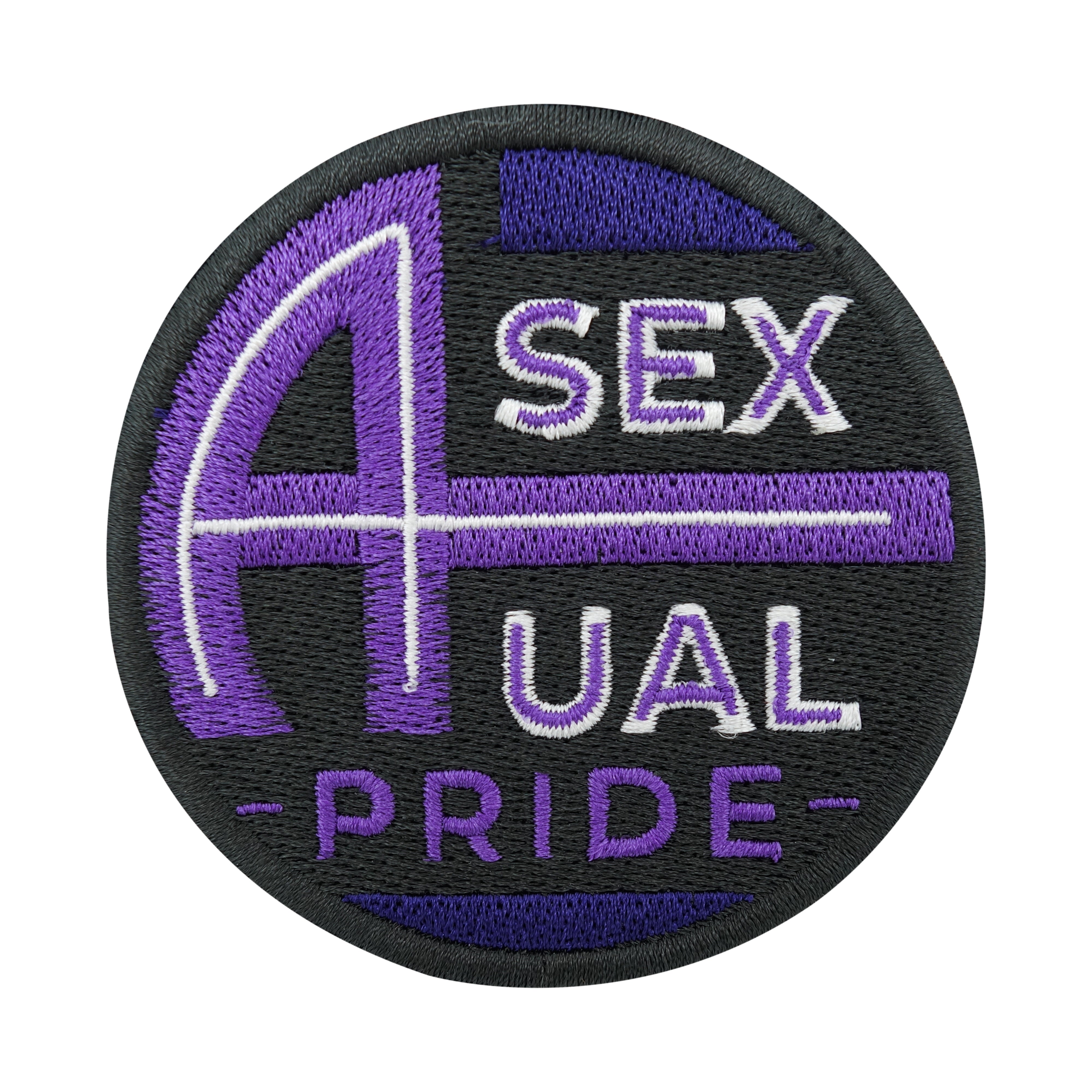 Schwarz-lila A Sexual Pride Patch
