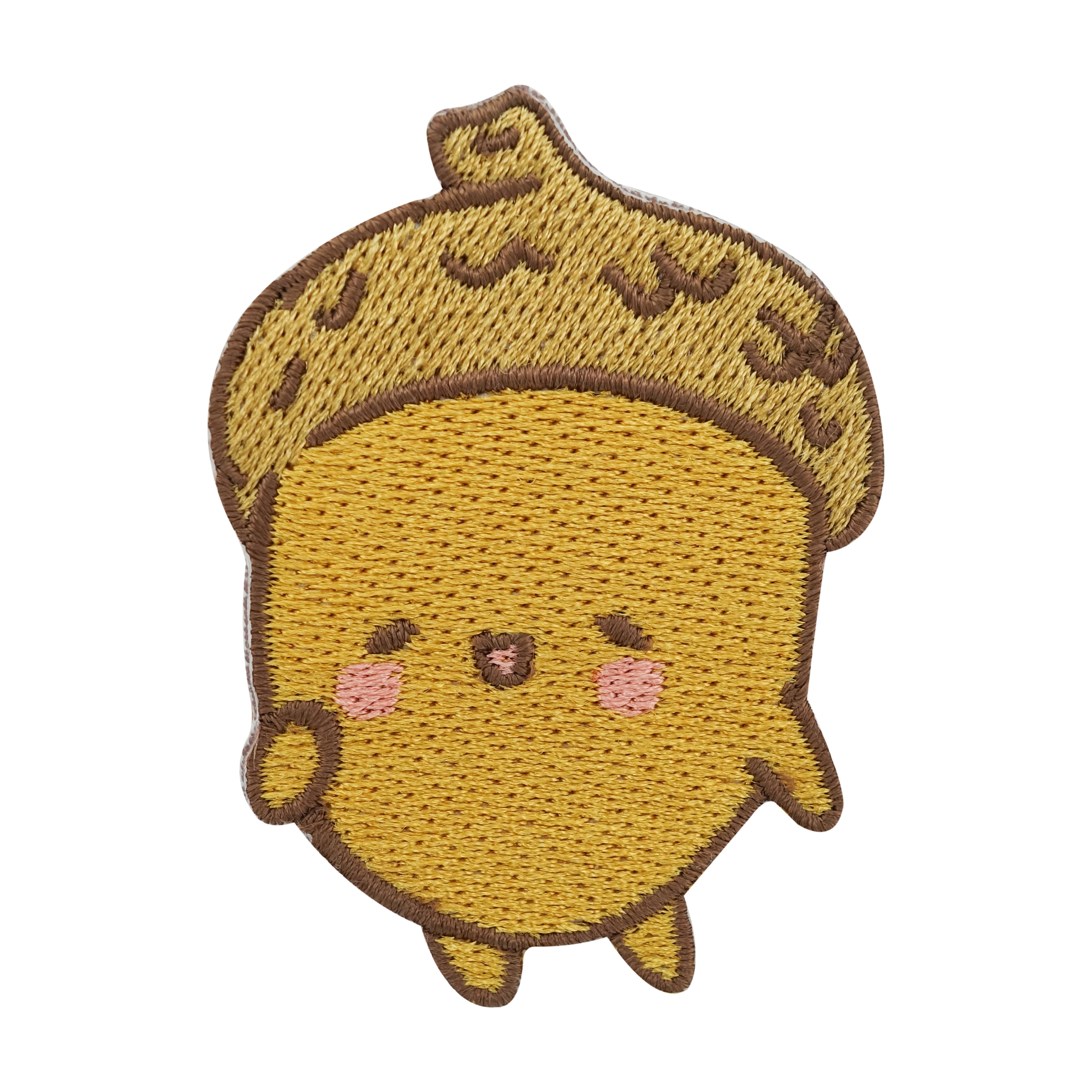 Brauner Kawaii Eichel Patch 