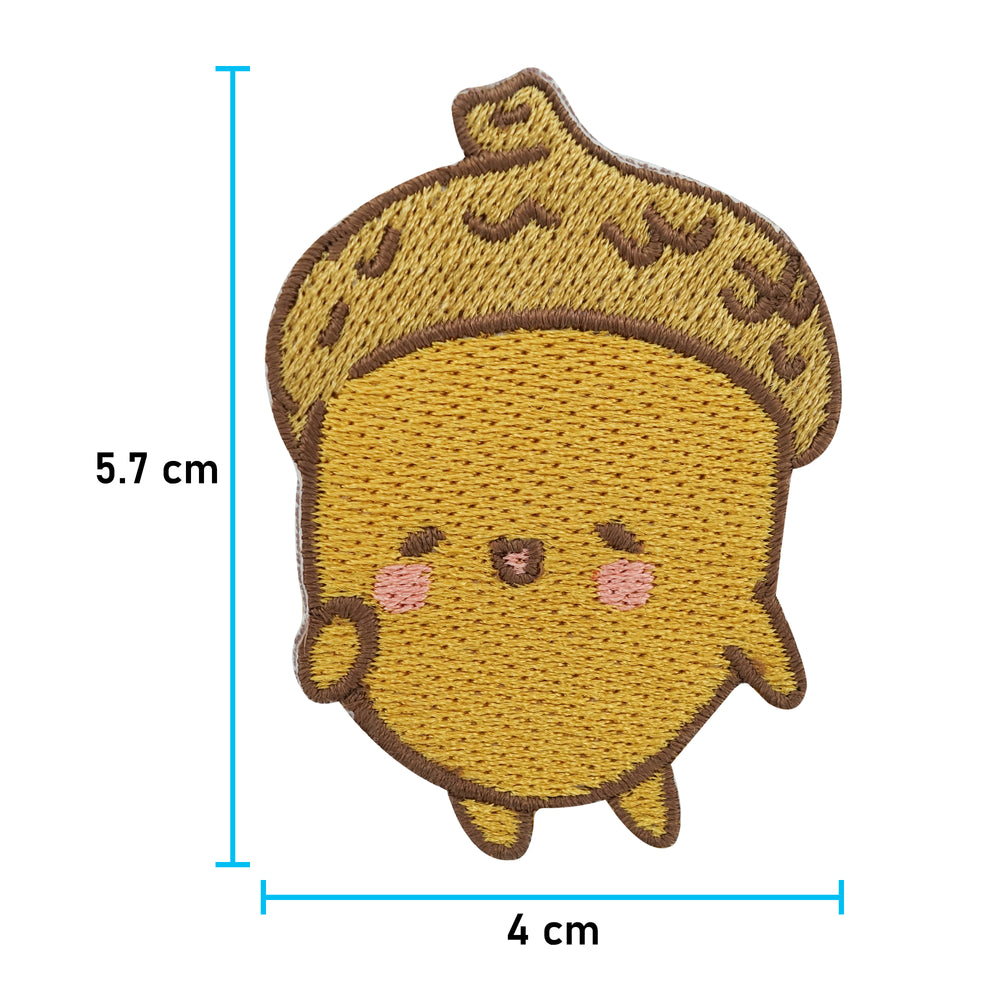 Kawaii Eichel Patch mit der Maße: 5,7 x 4 cm 