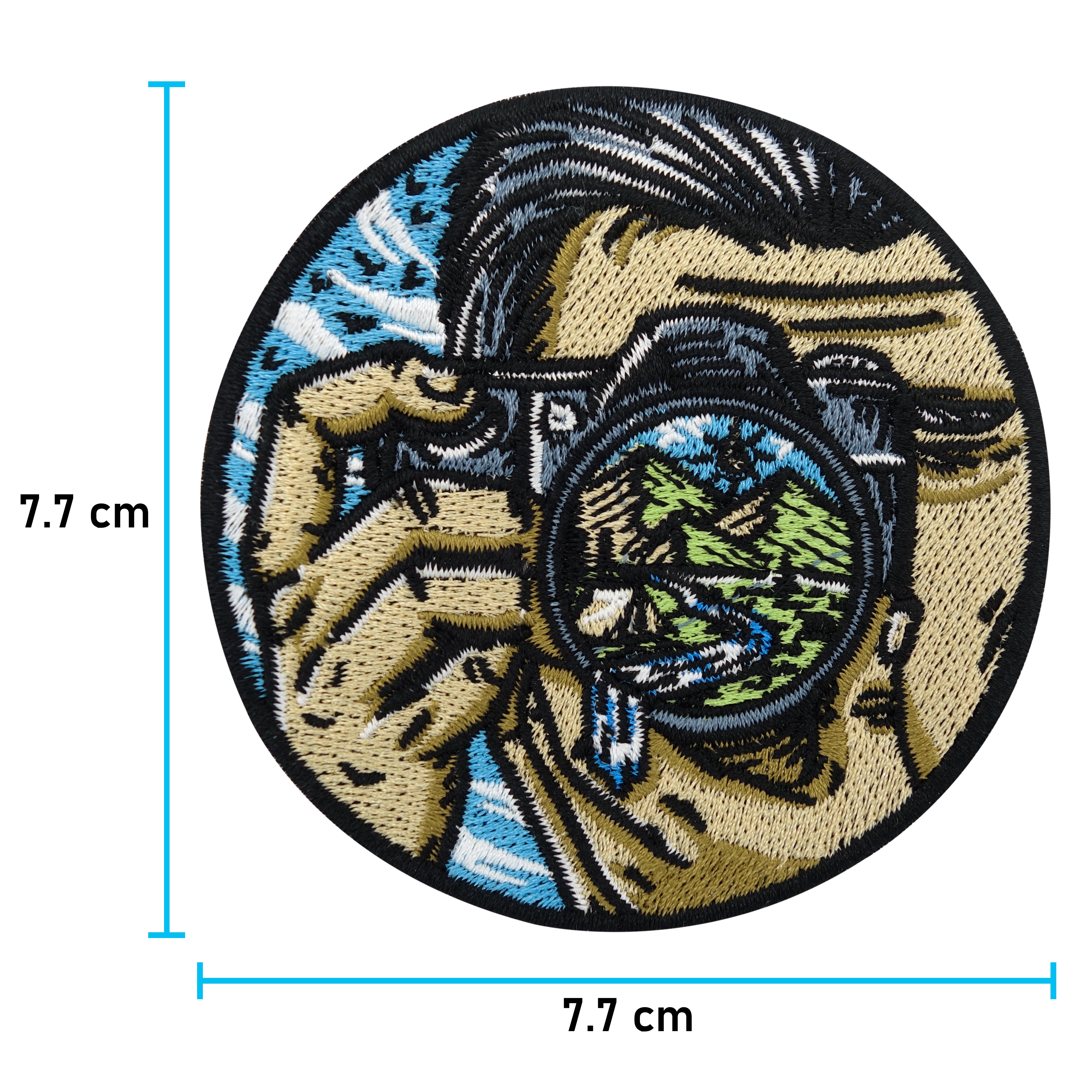 Fotograf Patch mit der Maße: 7,7 x 7,7 cm