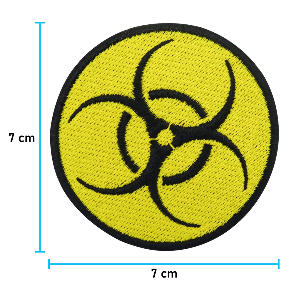 Biohazard Atom Patch mit der Maße: 7 x 7 cm