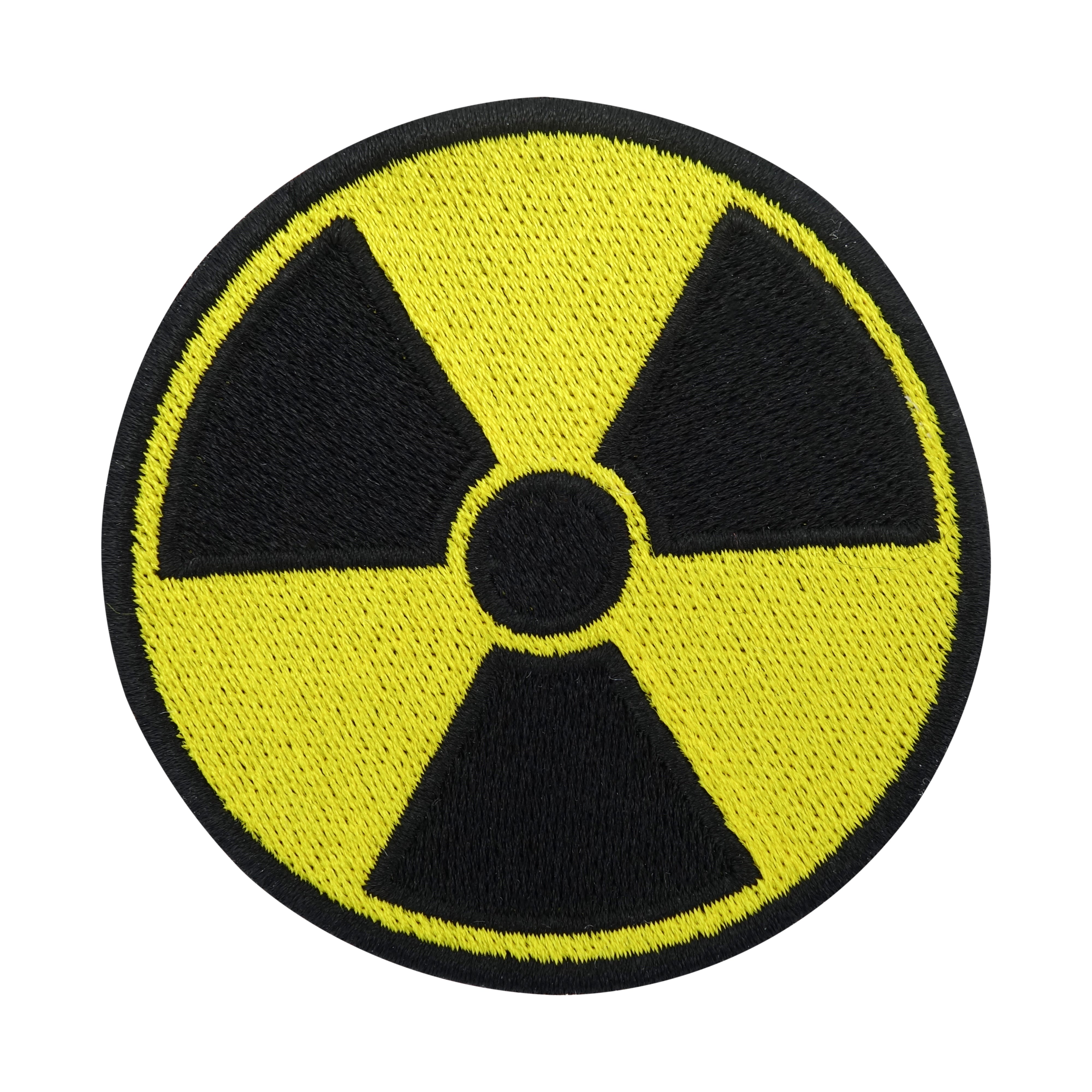 Schwarz-Gelber Radioaktivität Symbol Patch