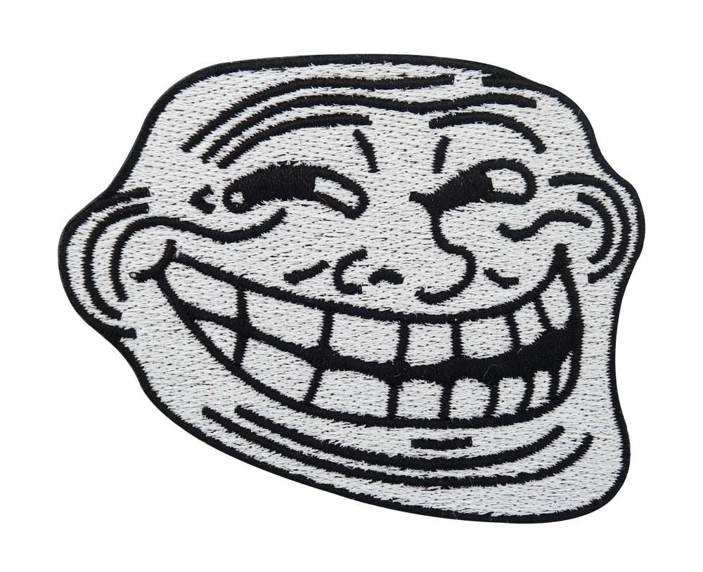 Weißer Troll Gesicht Meme Patch