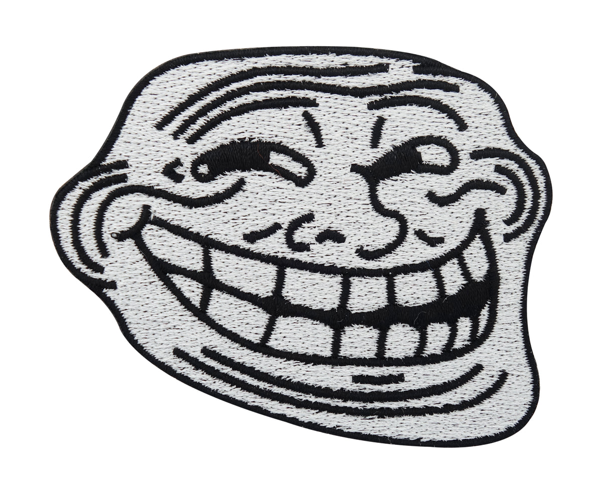 Weißer Troll Gesicht Meme Patch