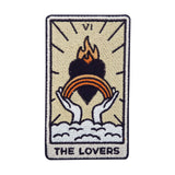Beiger The Lovers Tarot Karte Patch