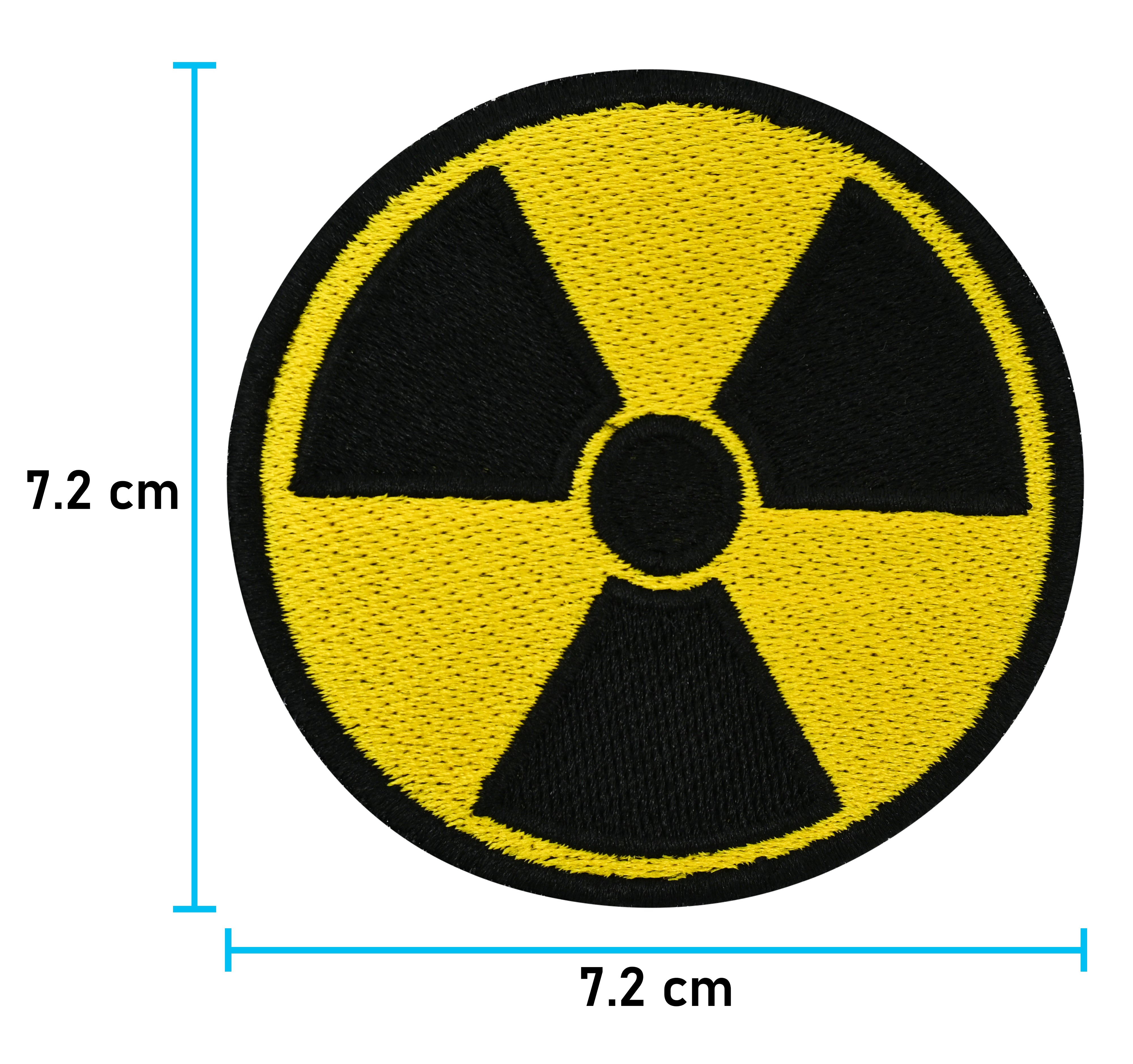 Atom Gefahr Klett | Radioaktivität Symbol Klett Patches, Aufnäher, Radioaktiv Klettpatches, Nuklear Badge, Klettpatch, Finally Home