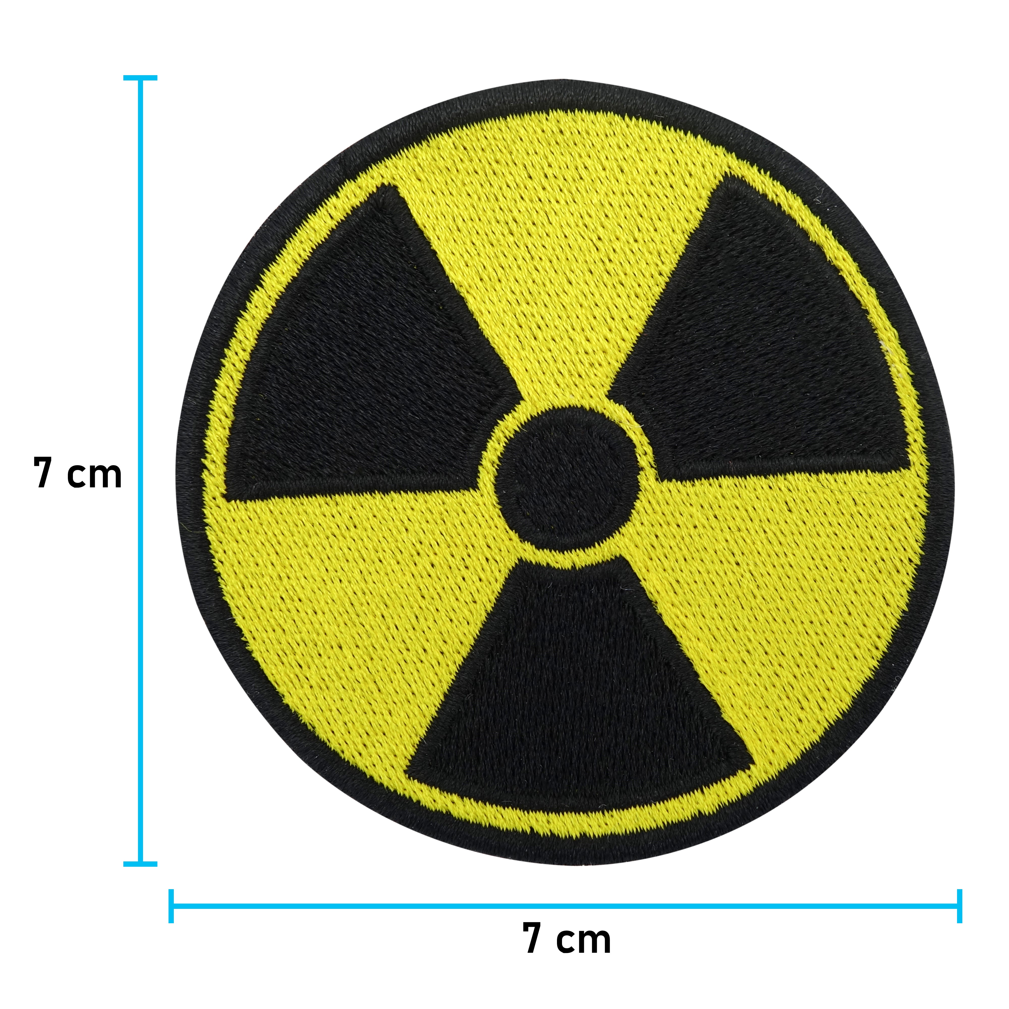 Radioaktivität Patch mit der Maße: 7 x 7 cm 