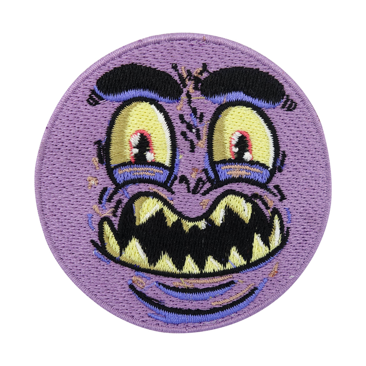 Lila Monster Gesicht Patch