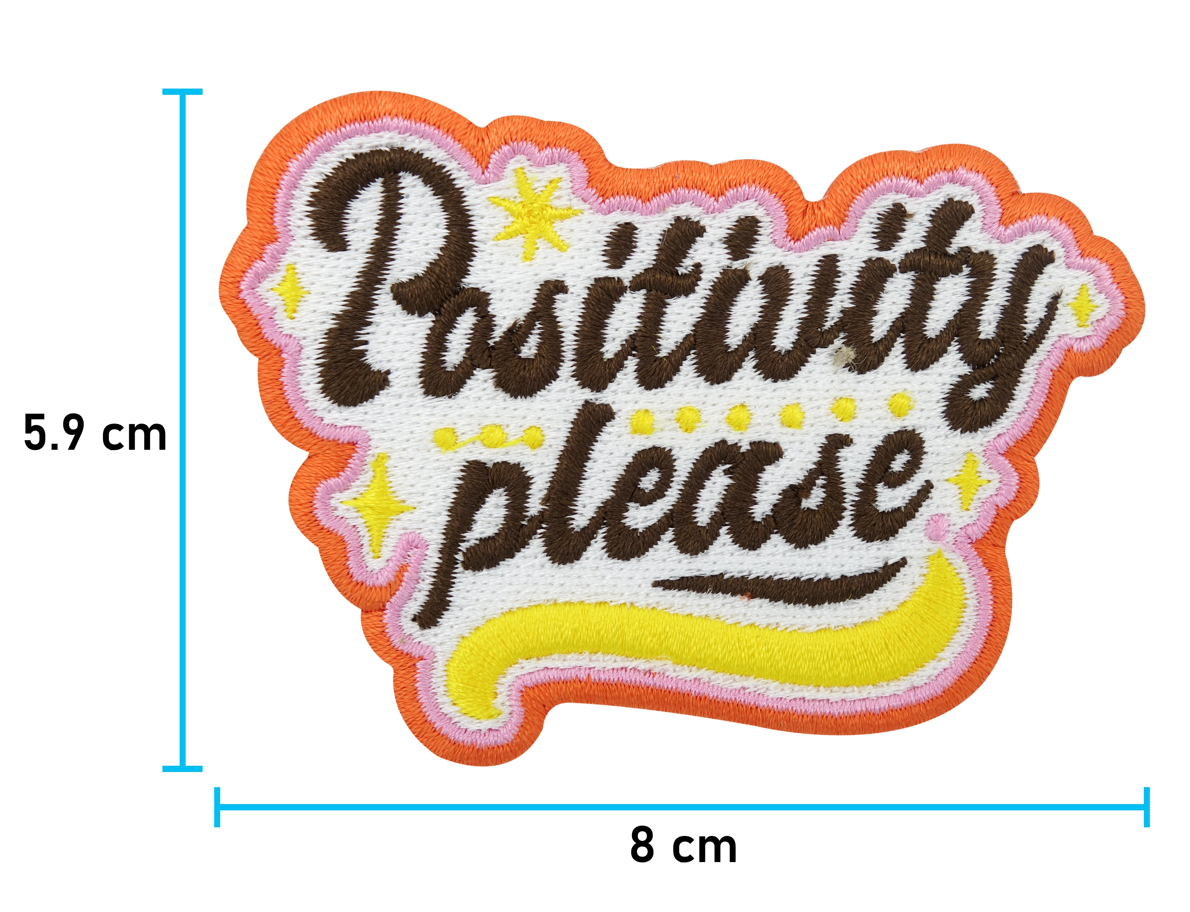 Positivity Patch mit der Maße: 5,9 x 8 cm