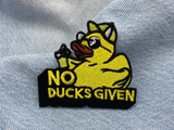 Enten Patch auf blauer Jeans