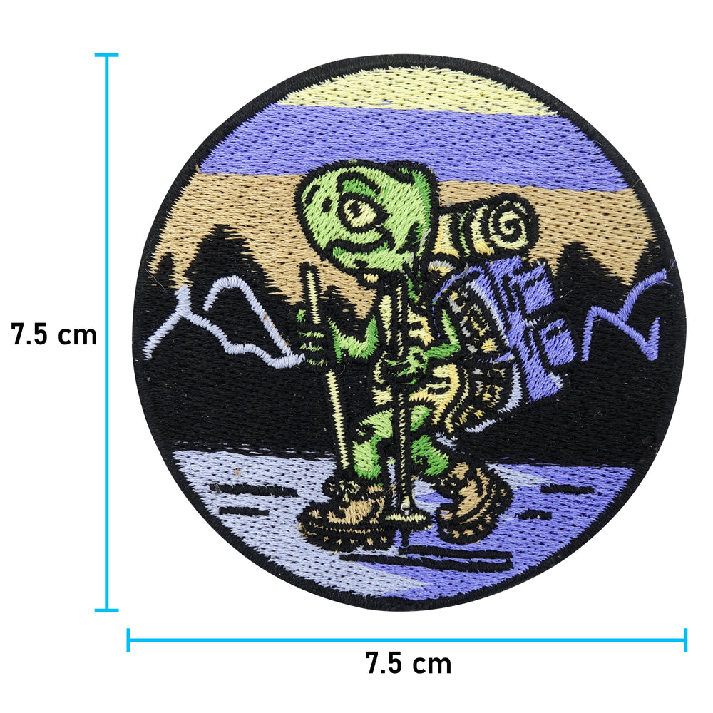 Schildkröte Patch mit der Maße: 7,5 x 7,5 cm