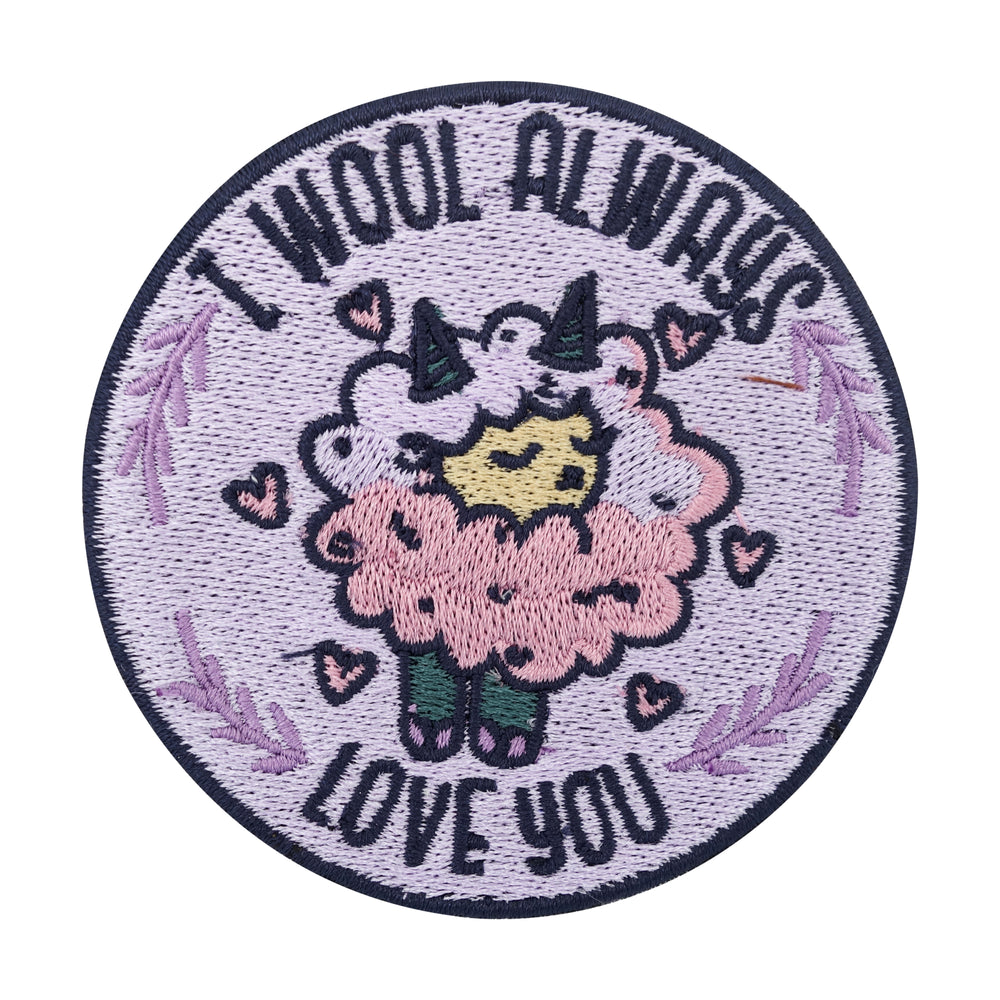 Lila I will always Love You Schaf Patch