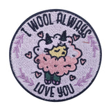 Lila I will always Love You Schaf Patch