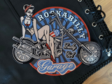 Rockabilly Patch auf schwarzer Lederkutte