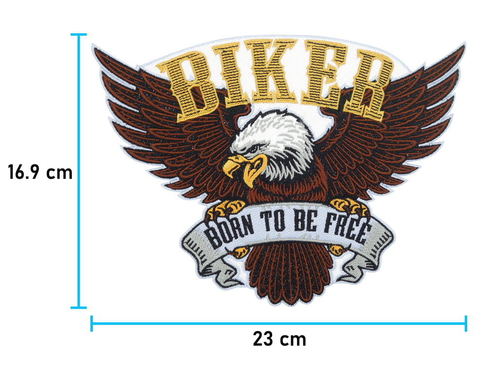 Adler Patch mit der Maße: 16,9 x 23 cm