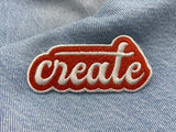 Create Patch auf blauer Jeans