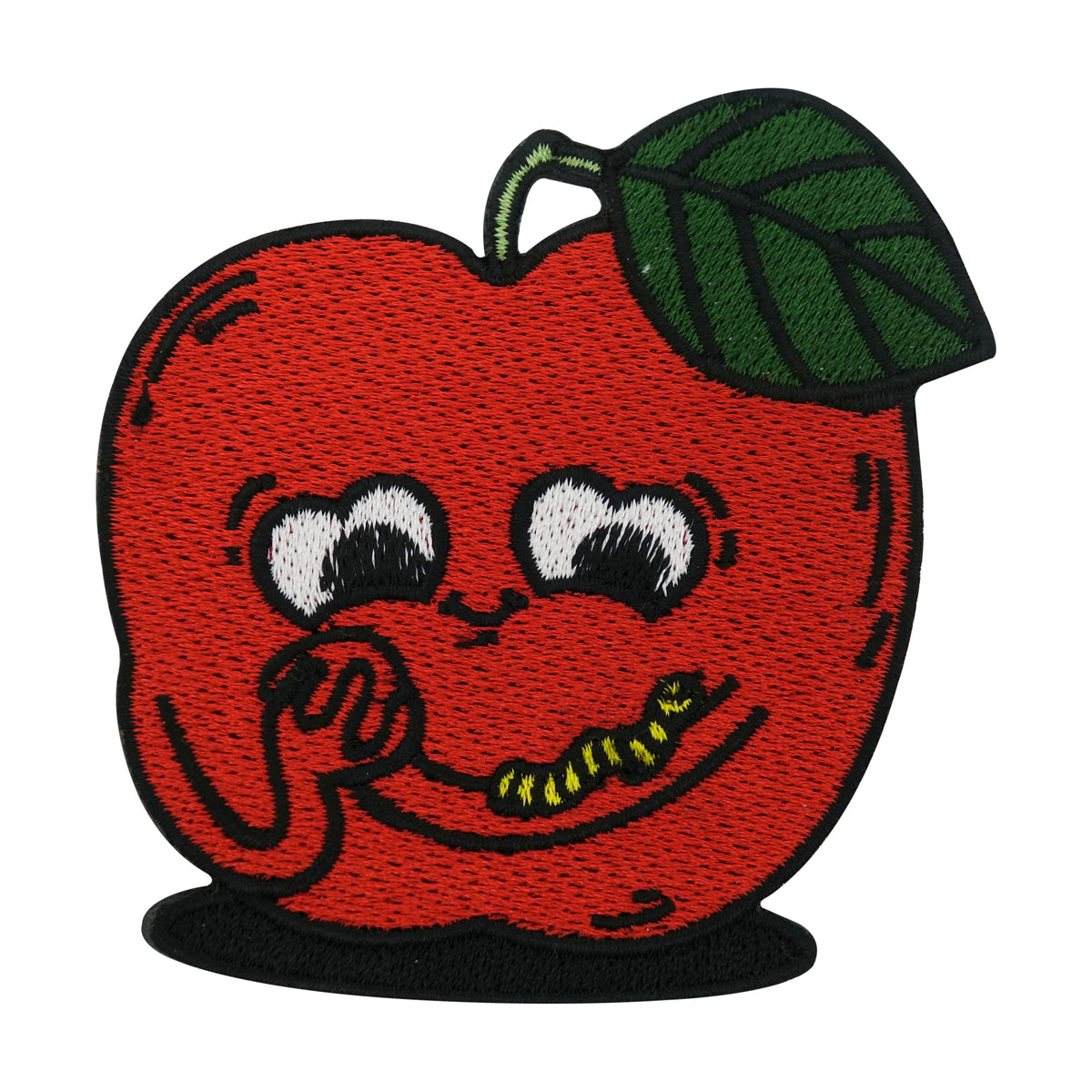Roter Apfel mit süßem Gesicht Patch