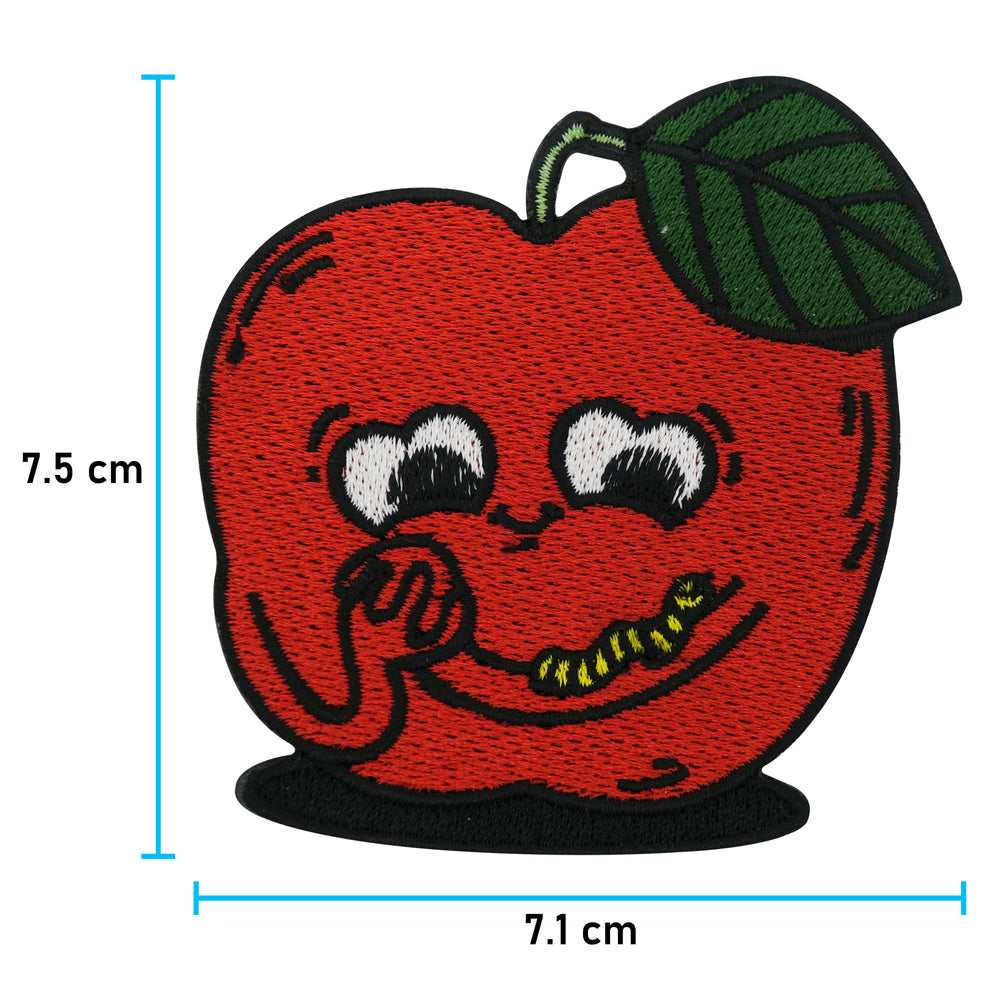 Apfel Patch mit der Maße: 7,5 x 7,1 cm