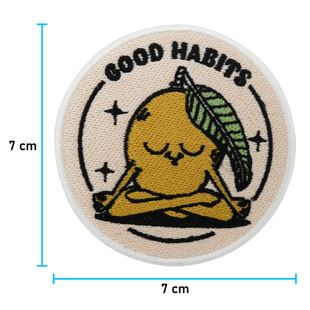 Good Habits Patch mit der Maße: 7 x 7 cm