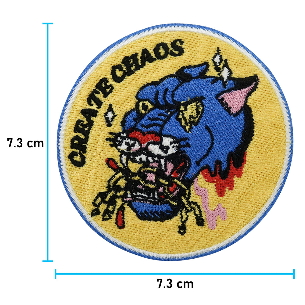 Chaos Patch mit der Maße: 7,3 x 7,3 cm