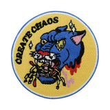 Gelber Create Chaos Wolfskopf Patch