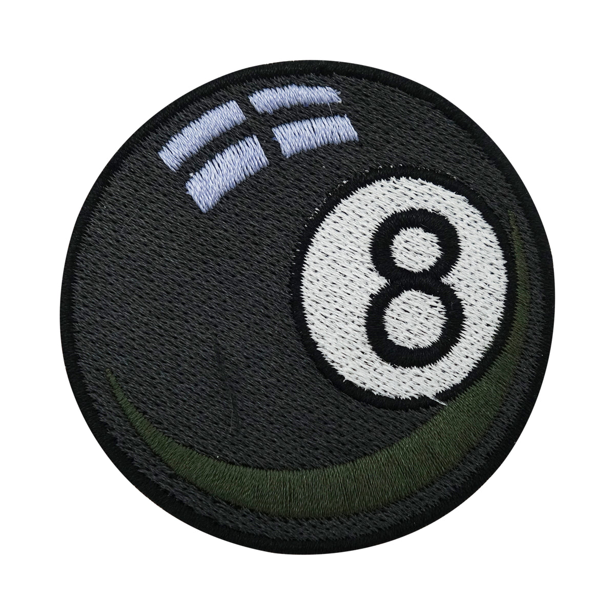 Schwarzer 8 Billardkugel Patch