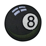 Schwarzer 8 Billardkugel Patch