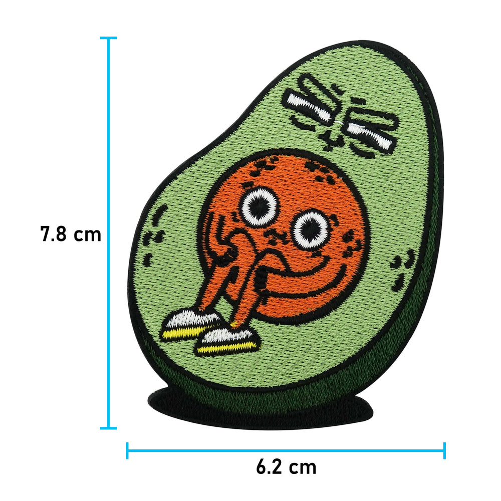 Avocado Patch mit der Maße: 7,8 x 6,2 cm