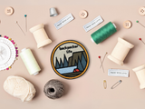 Backpacker Life | Wandern Patches, Berg Bügelbild, Wald Aufbügler, Camping Aufnäher, Baum Bügelpatch, Finally Home Patch zum Aufbügeln