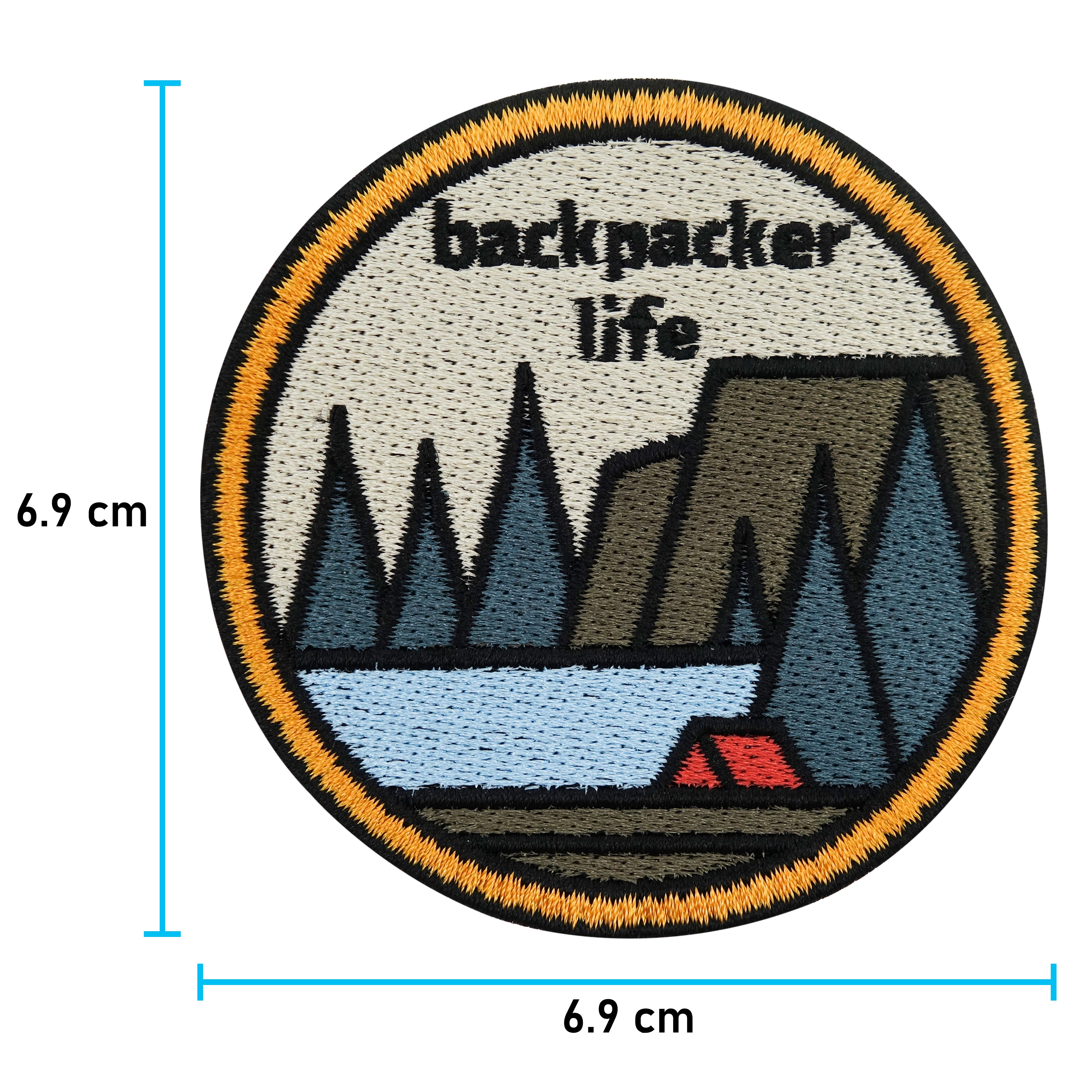 Backpacker Life | Wandern Patches, Berg Bügelbild, Wald Aufbügler, Camping Aufnäher, Baum Bügelpatch, Finally Home Patch zum Aufbügeln