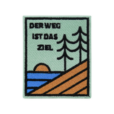 Der Weg ist das Ziel | Wanderer Patches, Berg Bügelbild, Sonne Aufbügler, Baum Aufnäher, Flicken, Finally Home Patch zum Aufbügeln