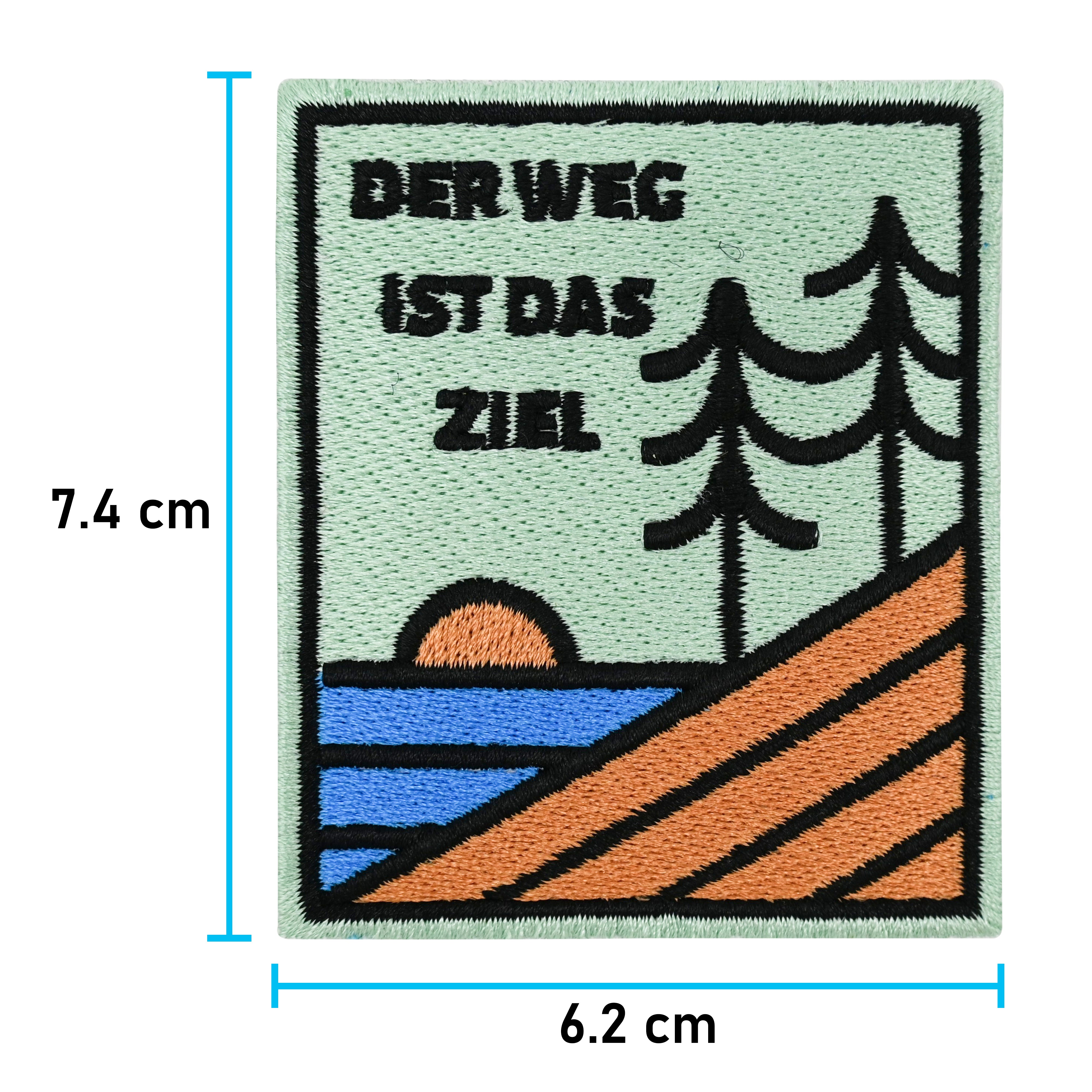 Der Weg ist das Ziel Klett Patch | Klett Patches Wandern, Natur Aufnäher, Rucksack Klettpatches Wanderer, Berg Badge, Outdoor Klettpatch, Finally Home