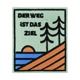 Der Weg ist das Ziel Klett Patch | Klett Patches Wandern, Natur Aufnäher, Rucksack Klettpatches Wanderer, Berg Badge, Outdoor Klettpatch, Finally Home