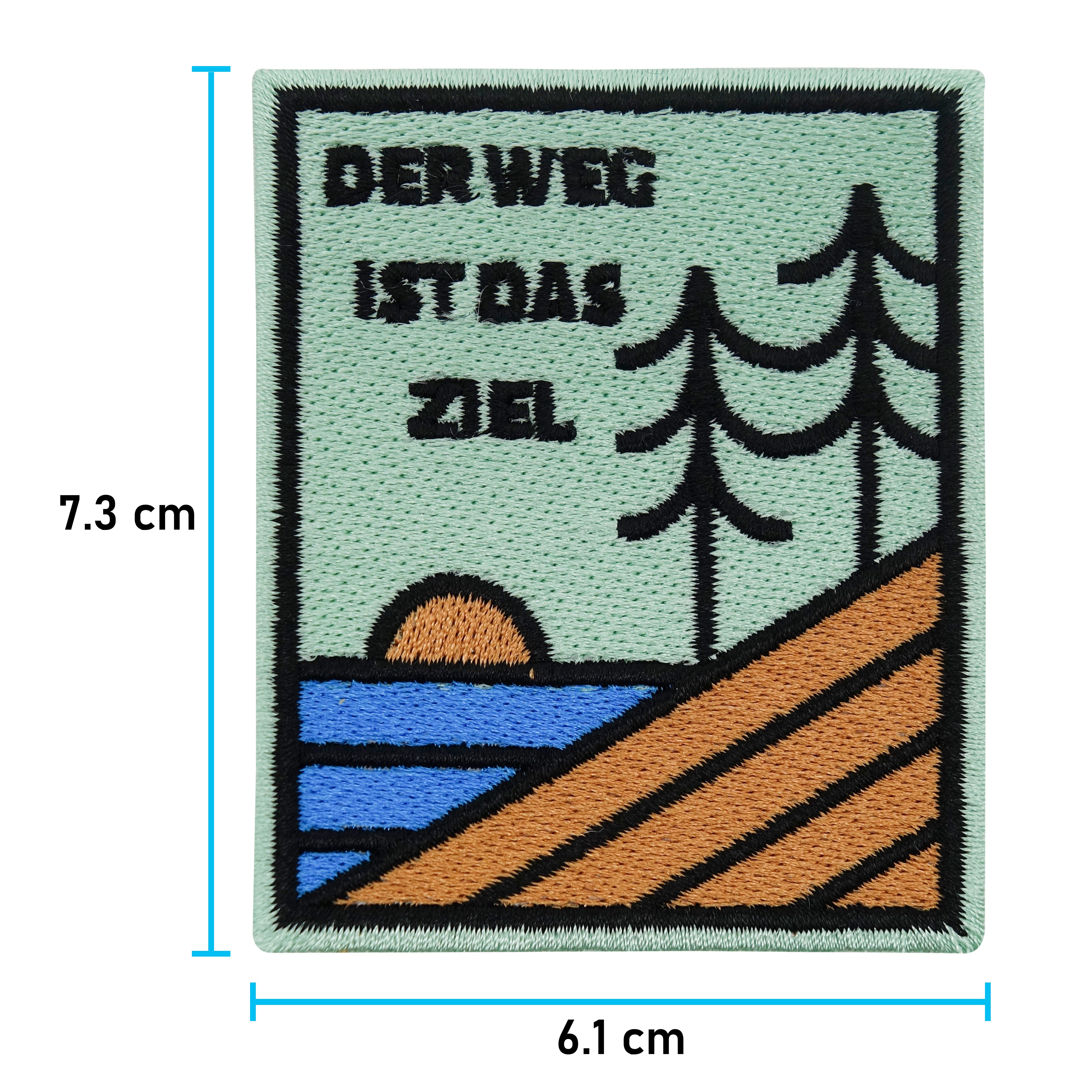 Der Weg ist das Ziel | Wanderer Patches, Berg Bügelbild, Sonne Aufbügler, Baum Aufnäher, Flicken, Finally Home Patch zum Aufbügeln
