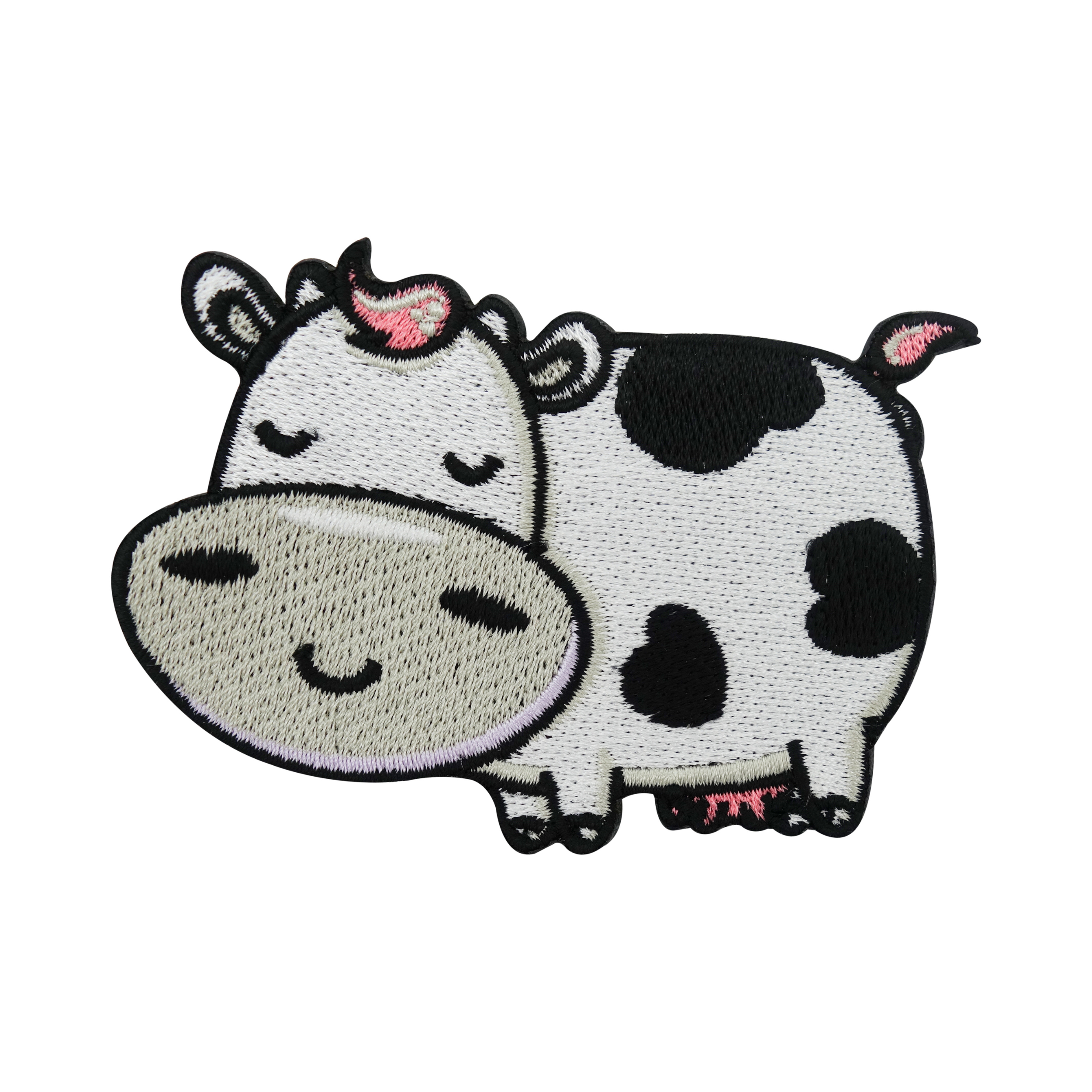 Süßer Kuh Patch | Cute Cow Aufnäher | Tier, Bauernhof DIY Bügelpatch