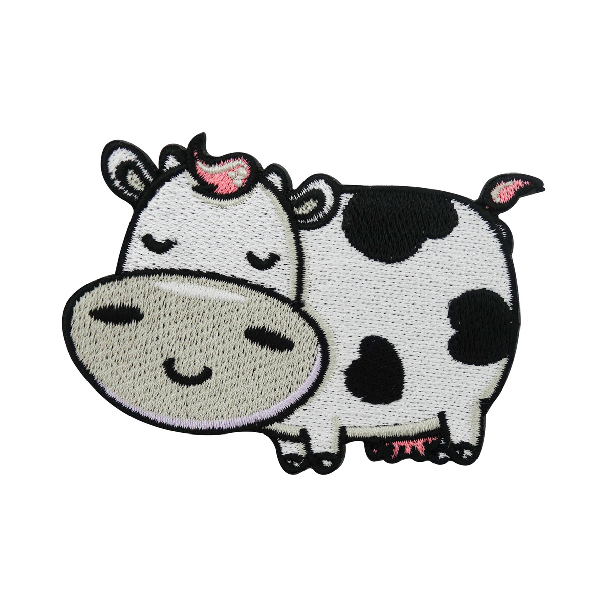 Süßer Kuh Patch | Cute Cow Aufnäher | Tier, Bauernhof DIY Bügelpatch